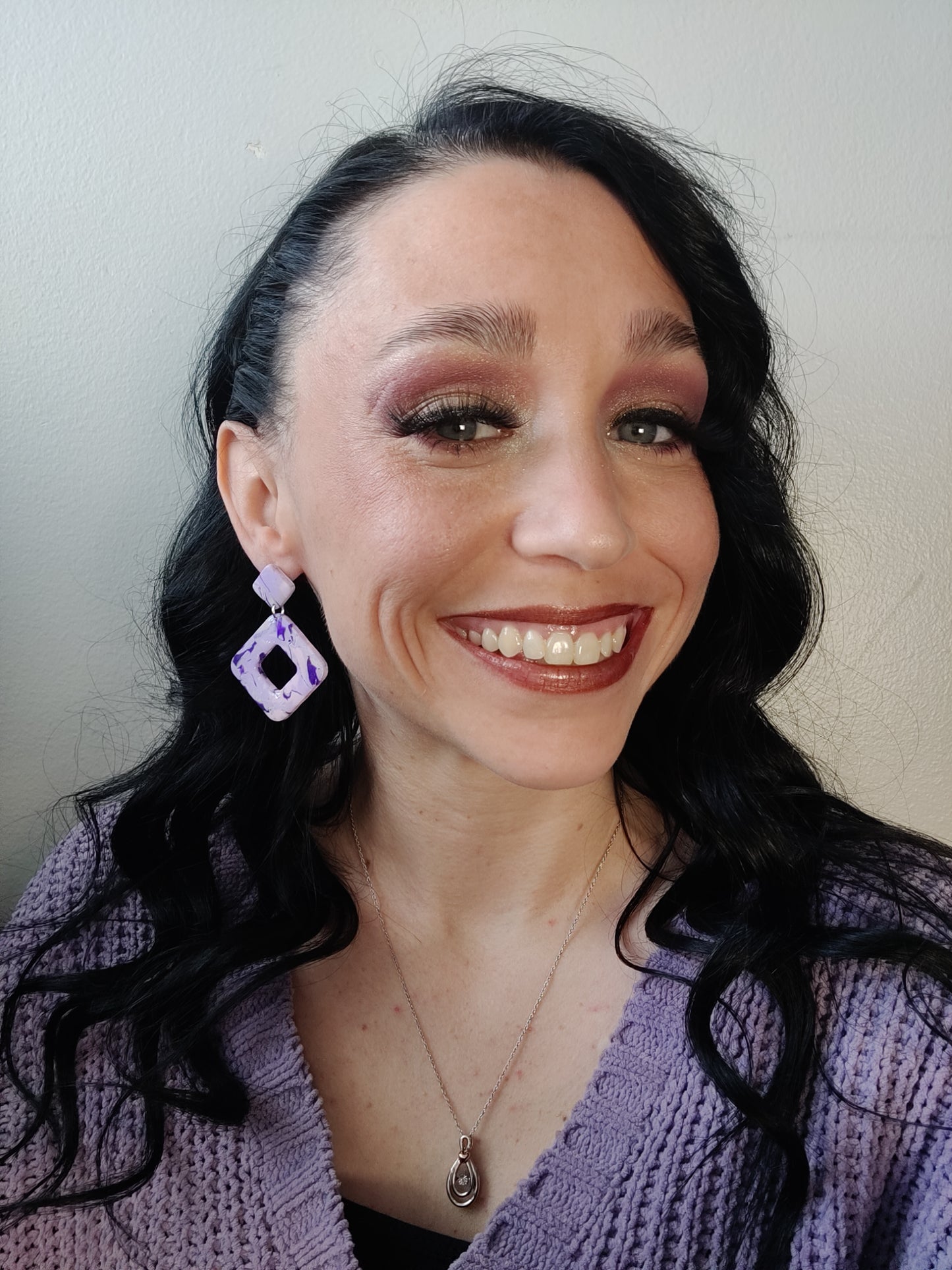 Purple Dream Dangle Earrings