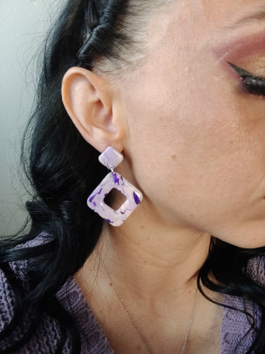 Purple Dream Dangle Earrings